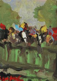 FINAL FENCE by Desmond Murrie at Ross's Online Art Auctions