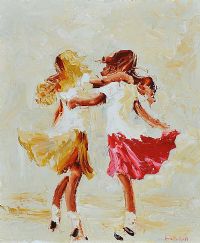 SISTERS by Louise Mansfield at Ross's Online Art Auctions
