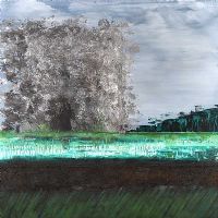 WINDMILL RUIN FIELD by Anna Donovan at Ross's Online Art Auctions