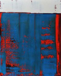BLUE OVER RED by Stephen Whalley at Ross's Online Art Auctions