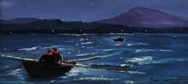 THE CURRACH MEN NIGHT ADVENTURE by Sean Lorinyenko at Ross's Online Art Auctions
