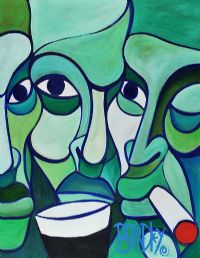 CLUB SCENE III by Terry Bradley at Ross's Online Art Auctions
