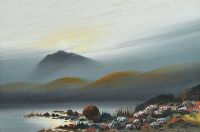MIST OVER THE LOCH by Frank Holme at Ross's Online Art Auctions