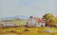 DERELICT COTTAGE by Robert T.  Cochrane at Ross's Online Art Auctions