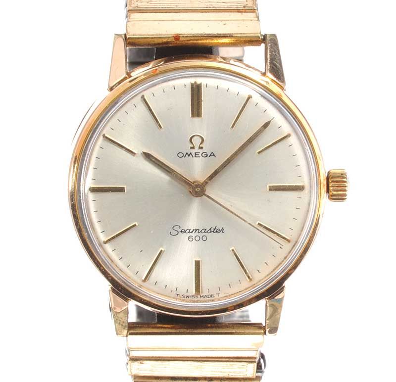 OMEGA 'SEAMASTER 600' GOLD-PLATED STAINLESS STEEL GENT'S WRIST WATCH