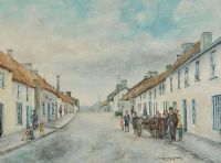 KILLOWEN STREET, COLERAINE by A.D. Sutherland at Ross's Online Art Auctions
