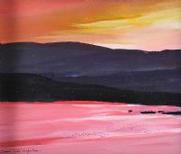 EVENING SUNSET NEAR DONEGAL TOWN by Sean Lorinyenko at Ross's Online Art Auctions