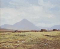 BOGLANDS IN GWEEDORE, DONEGAL by Manson Blair UWS at Ross's Online Art Auctions