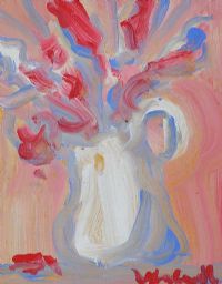 FLOWERS IN A JUG by Marie Carroll at Ross's Online Art Auctions