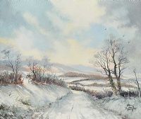 WINTER IN THE GLENS by Desmond Monroe at Ross's Online Art Auctions