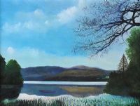LOUGH ESKE, TRANQUIL REFLECTIONS by Sean Lorinyenko at Ross's Online Art Auctions