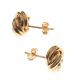18CT GOLD KNOT EARRINGS at Ross's Online Art Auctions