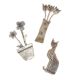 ASSORTED SILVER BROOCHES (FIVE IN NUMBER) at Ross's Online Art Auctions