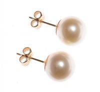 9CT GOLD AND PEARL STUD EARRINGS at Ross's Online Art Auctions