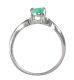 9CT WHITE GOLD AND EMERALD RING at Ross's Online Art Auctions