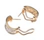 9CT GOLD EARRINGS SET WITH PAVE-SET DIAMONDS at Ross's Online Art Auctions