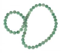 LONG STRAND OF JADEITE BEADS at Ross's Online Art Auctions
