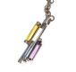STERLING SILVER PENDANT AND CHAIN WITH COLOURED CHAIN at Ross's Online Art Auctions
