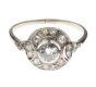 EDWARDIAN 18CT WHITE GOLD AND DIAMOND CLUSTER RING at Ross's Online Art Auctions