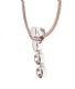 STERLING SILVER SERPENTINE/BOX LINK CHAIN WITH ASSORTMENT OF THREE STERLING SILVER PENDANTS at Ross's Online Art Auctions