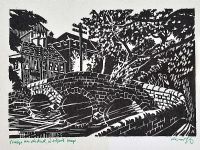 BRIDGE OVER THE MALL RIVER, WESTPORT, MAYO by Harry Kernoff RHA at Ross's Online Art Auctions
