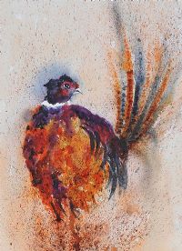 PHEASANT by Audrey Smyth at Ross's Online Art Auctions