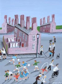 FUN ON THE STREET by John Ormsby at Ross's Online Art Auctions