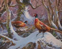 WINTER PHEASANT by Donal McNaughton at Ross's Online Art Auctions