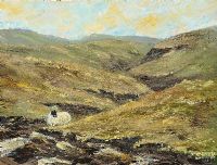 SHEEP IN THE GLENS by Sean McKeown at Ross's Online Art Auctions