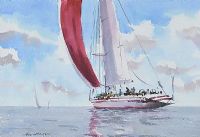 A BEAUTIFUL DAYS SAILING by Kenny Hayes at Ross's Online Art Auctions