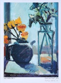 FLOWERS AND TEAPOT by Brian Ballard RUA at Ross's Online Art Auctions
