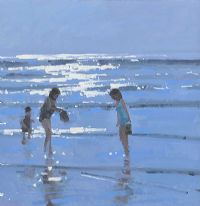 REFLECTIONS OF THE DAY INCH BEACH by John Morris at Ross's Online Art Auctions
