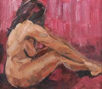 PINK NUDE by David Johnston at Ross's Online Art Auctions