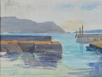 HARBOUR AT ACHILL ISLAND by Mabel G. Young at Ross's Online Art Auctions