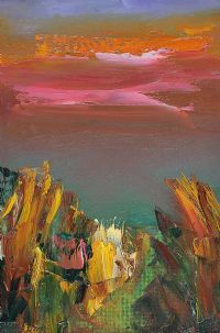 EVENING IN THE WEST by Patricia Cleland Clark at Ross's Online Art Auctions