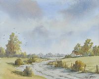 THE ROAD TO BALLYCLARE by David  Peters at Ross's Online Art Auctions