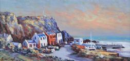 PORTBRADDON, COUNTY ANTRIM by William Cunningham at Ross's Online Art Auctions