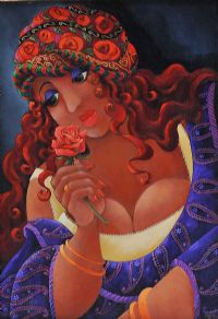 GYPSY ROSE by Stef Callaghan at Ross's Online Art Auctions