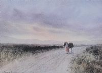 ON THE ROAD HOME WITH THE TURF by William Percy French at Ross's Online Art Auctions