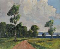 THE ROAD TO LOUGH NEAGH by William Jackson at Ross's Online Art Auctions