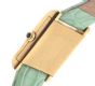 CARTIER 18CT GOLD-PLATED METAL-CASED LADY'S WRIST WATCH WITH REPLACEMENT LEATHER STRAP at Ross's Online Art Auctions