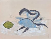BLUE FISH by Pablo Picasso at Ross's Online Art Auctions