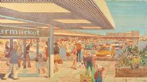 THE SHOPPING CENTRE by John W. Hart at Ross's Online Art Auctions