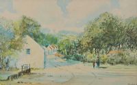 GLENOE VILLAGE, COUNTY ANTRIM by Rowland Hill RUA at Ross's Online Art Auctions