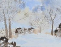 TREES IN THE SNOW by William Lindsay at Ross's Online Art Auctions