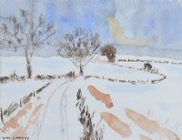 LANE THROUGH THE SNOW by William Lindsay at Ross's Online Art Auctions