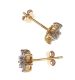 PAIR OF 18CT GOLD DIAMOND CLUSTER STUD EARRINGS at Ross's Online Art Auctions