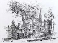 THE PARISH CHURCH, HILLSBOROUGH by Colin Gibson at Ross's Online Art Auctions