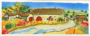 FARMHOUSE by Sarah Hutton at Ross's Online Art Auctions