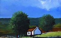 COTTAGE AMONG THE TREES by Eileen Gallagher at Ross's Online Art Auctions